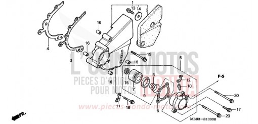 ABDECKUNG, LINKS VTR1000F3 de 2003